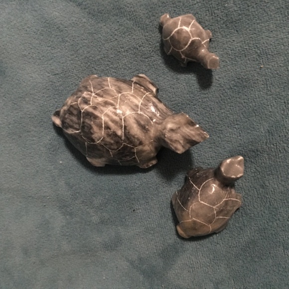 Set 3 mini turtles figurines - Picture 2 of 5
